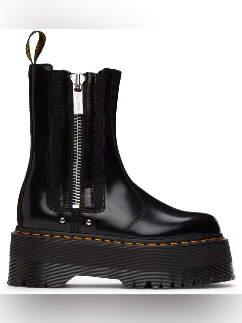 Dr. Martens Black 2976 Max Platform Chelsea Boots